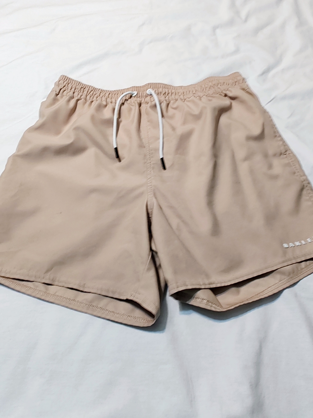 Oakley Beige/Tan Swim Trunks